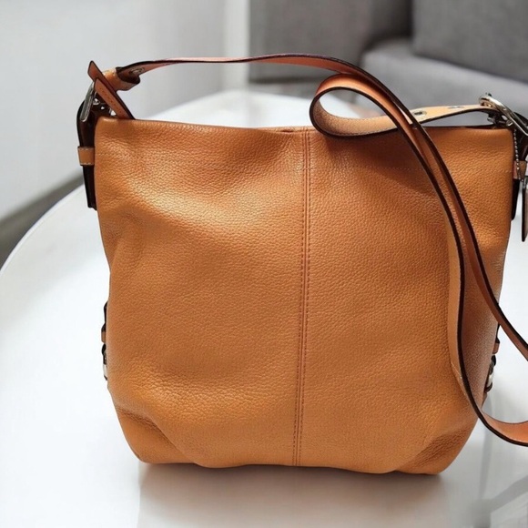Coach Handbags - Coach Pebbled, Leather Shoulder Bag